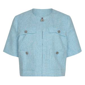 (예쎄) 트위드 단추 장식 집업 반팔 자켓(YW06JK45C)