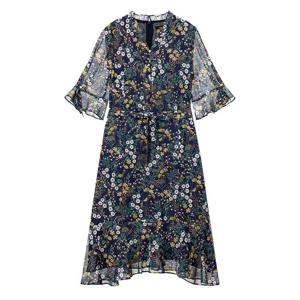 (아날도바시니) 쉬폰 프린트 원피스(AW06OP05M)