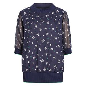 (아날도바시니) 패턴 쉬폰 반팔 블라우스(AW07BL42W)