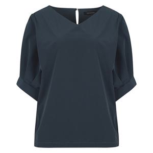 (아날도바시니) 벌룬 소매 브이넥 반팔 블라우스(AX07BL34M)