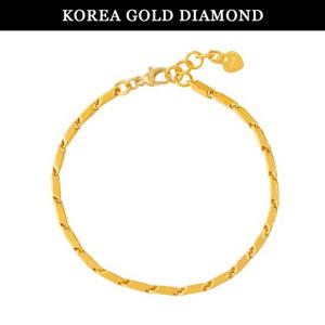 [한국금다이아몬드] 순금 24k 팔찌 여자 금 대나무 체인 디자인 7.5g