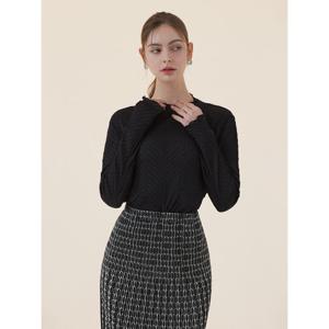 [플리츠미][플리츠미] 로맨틱 자수 플리츠 블라우스_HPBLS124H02