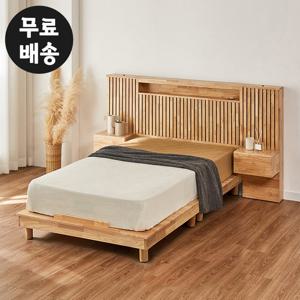데오 원목 침대프레임 슈퍼싱글 국내산 협탁2_내츄럴