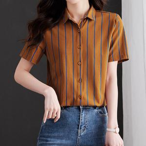 리버 스트라이프 카라 셔츠_RE2BL043