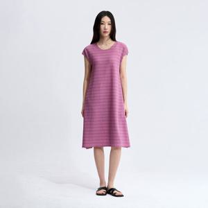 [플리츠미][플리츠미] 캡소매 뱀부 플리츠 원피스_EPOPM025012