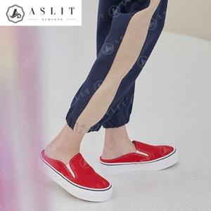 [애슬릿] 여성 데일리 키높이 통굽 뮬 슬립온 4cm