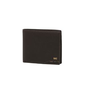 [닥스핸드백] 시그니처 체크 배색 브라운 소가죽 반지갑  DBWA5F730W3