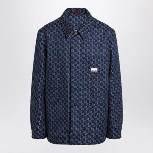 구찌 GG 쉐도우 코튼 셔츠 813998ZAR26 Blue