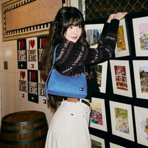 타미진 여성 쿨 데님 숄더백 (T32F7ABG16TWT1)