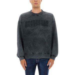 디스퀘어드2 로고 프린트 크루넥 릴렉스 핏 맨투맨 S74GU0885 S