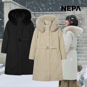 네파 여성 겨울 롱패딩 구스다운 고어텍스 기모 폭스퍼 7L82075