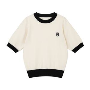 (아날도바시니) 자수 와플 니트(AX09KP25S)