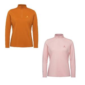 블랙야크 여성 기능 폴라텍 파워드라이 집업 긴팔티 1BYZTFU501-GSGJ