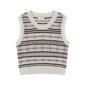 (레코브) 스트라이프패턴 니트 베스트(LC31CXKV510X)