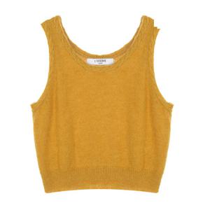 (레코브) 울혼방꼬임 니트 베스트(LC31CYKV910X)