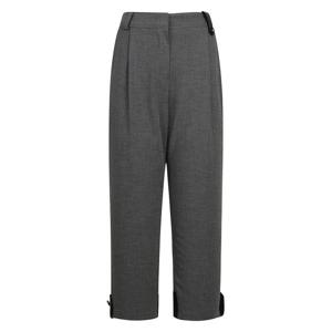 (아날도바시니) 레더 배색 배기 원턱 팬츠(AX10PT32M)