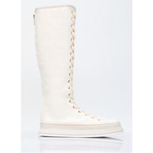 26 SS 막스마라 러버 토캡 레이스업 캔버스 롱 니하이 2414791031600 001