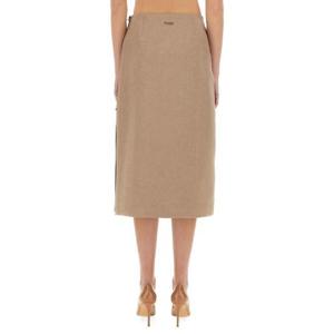 FENDI WAXED LINEN SKIRT FQ7634AUOKF1RX1