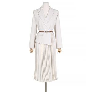 (예쎄) 카라 랩 벨티드 플리츠 롱원피스(S3SOP017A)