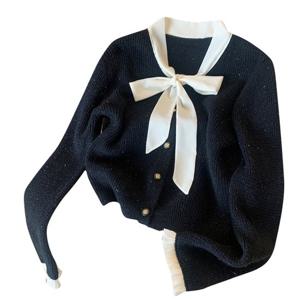 (예쎄) 리본타이 프릴소매 가디건(S4SKN017A)