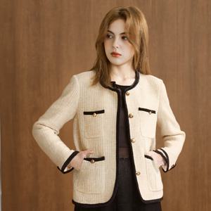 (예쎄) 배색라인 아웃포켓 트위드 자켓(S4FJK023A)