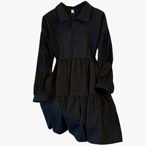 (예쎄) 2단 캉캉 셔링 오버핏 미니원피스(S5SOP009A)