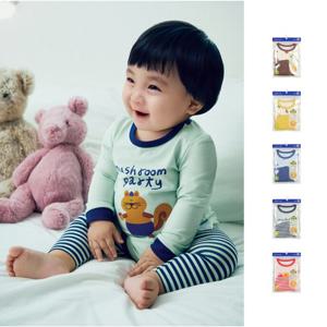 탑텐키즈 MKG5UI3382 공용 유아 레깅스 9부 바디수트 셋업