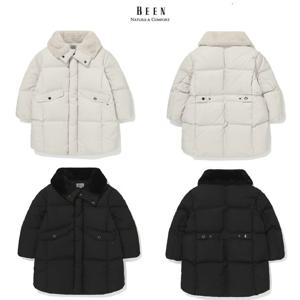 [빈](BZ63JP01BK,BZ63JP02IV)2종택1 롱다운 점퍼 퍼 배색 다운점퍼