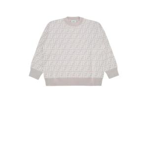 펜디 키즈 키즈 베이지 FF 스웨트셔츠 JUG200AYMV F1QF4