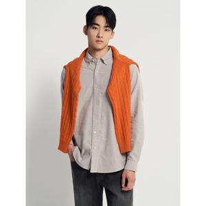 [빈폴멘] 브러쉬드 옥스퍼드 솔리드 셔츠  브라운 (BC4X64O25D)