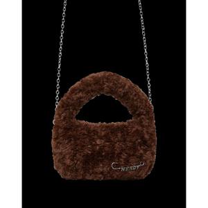 [널디] 컬리 퍼 투웨이 호보백 PNEF23BG04 CURLY FUR 2WAY HOBO BAG