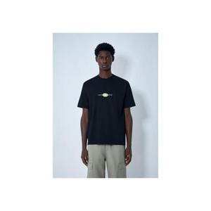 25 FW 스투시 남성 로고 모티프 티셔츠 sts0162021blk