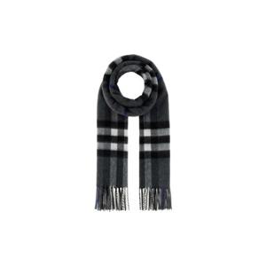 버버리 체크 캐시미어 머플러 그레이 8112642