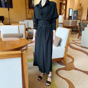 (예쎄) 벨티드 셔츠 롱 원피스(S5WOP005A)