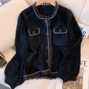 (예쎄) 프릴 레이스 앙고라 니트 가디건(S4WCD007A)