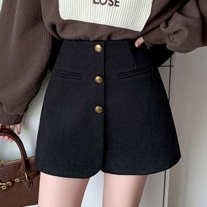 (예쎄) 소프트 모직 숏기장 치마바지(S4WPT004A)