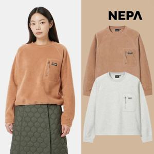 네파 여성 세미 크롭 플리스 맨투맨 등산 방한 티셔츠 7L85362