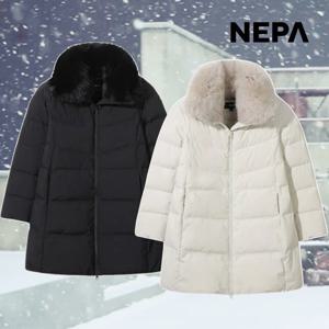 네파 여성 방수 프리미아 롱패딩 구스다운 폭스퍼 7L82073