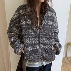 (예쎄) 노르딕 뽀글이 후리스 집업 점퍼(S5WJP029A)