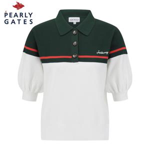 [파리게이츠] 여성 잭바니 투톤 배색 와플 조직 니트