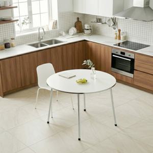 [착불] 동서가구 E0 모어 800 원형 식탁 테이블 크롬 다리 DF927617