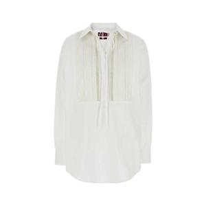 25SS 구찌 화이트 poplin 오버사이즈 셔츠 818454ZAJP19000 TP565400288