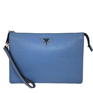 (명품) 프라다 2VF001 삼각로고 가죽스트랩 클러치