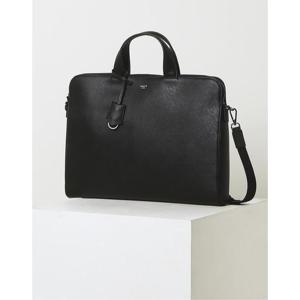 [헤지스ACC]블랙 로고배색 가죽 서류가방 HJBA4E412BK