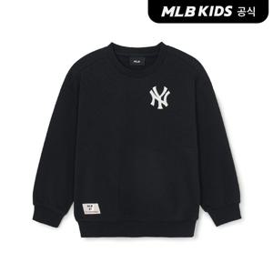 [MLB키즈 공식]26SS 스포티브 베이직 레터링 맨투맨 NY (Black) 7AMTB0561-50BKS