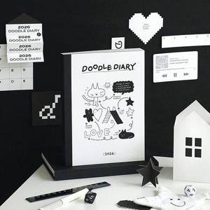 2026년 두들 다이어리 위클리 플래너 (3포켓 미니파일 포함)