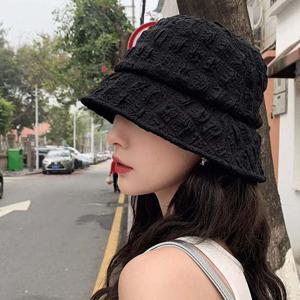 폼폼버킷햇 여성모자 썬캡 햇빛 바캉스 챙모자 자외선