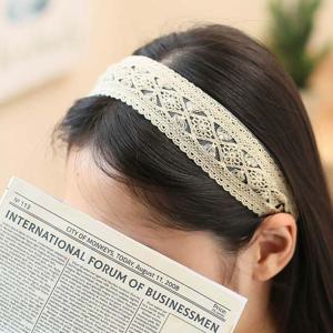 (엔젤슈슈) 프릴 레이스 헤어밴드 망사 데일리 머리띠