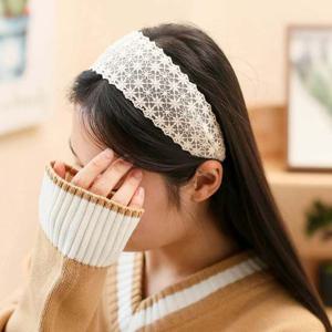 (엔젤슈슈) 오리엔탈 레이스 헤어밴드 프릴 머리띠