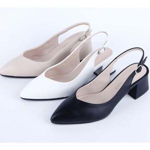 예쁜 여자 신발 슬링백 로퍼 구두 데일리 미들힐 샌들